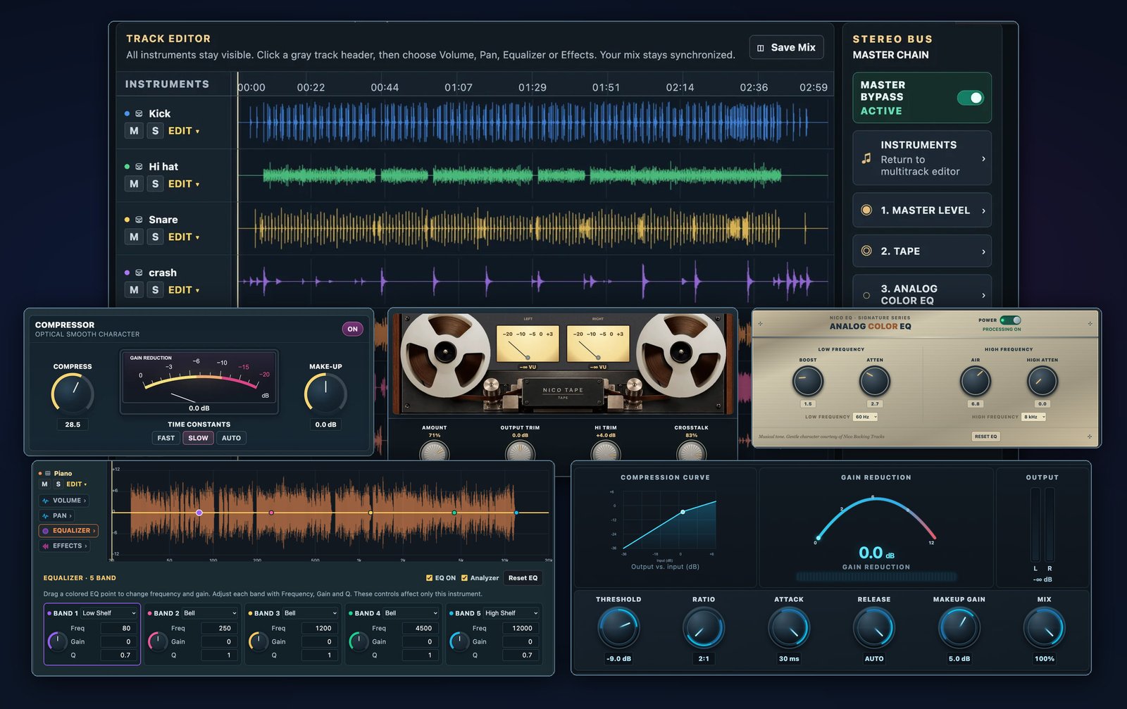 Nico Studio Mix and Mastering Suite software